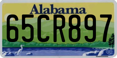 AL license plate 65CR897