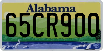AL license plate 65CR900