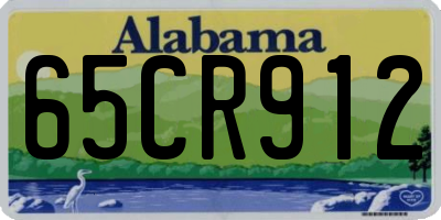 AL license plate 65CR912