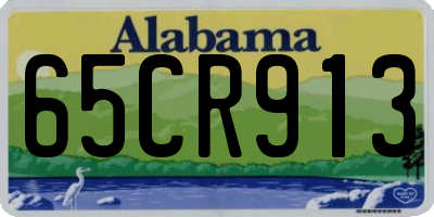 AL license plate 65CR913