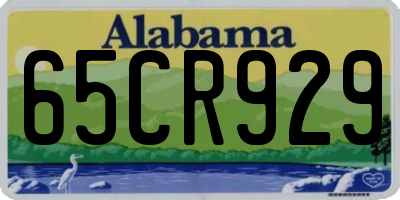 AL license plate 65CR929
