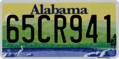 AL license plate 65CR941