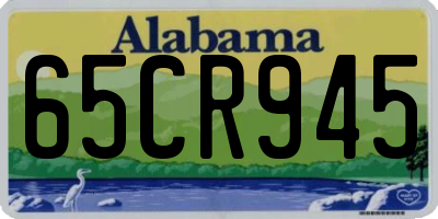 AL license plate 65CR945