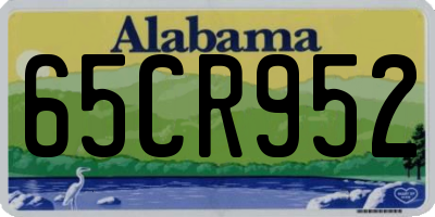 AL license plate 65CR952
