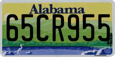 AL license plate 65CR955