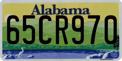 AL license plate 65CR970