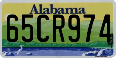 AL license plate 65CR974