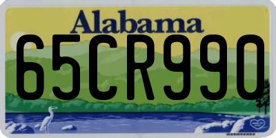 AL license plate 65CR990