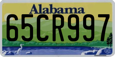 AL license plate 65CR997