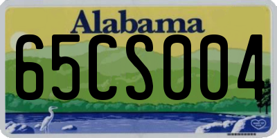 AL license plate 65CS004