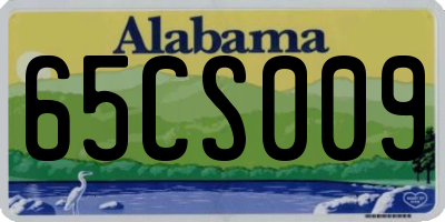 AL license plate 65CS009