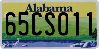 AL license plate 65CS011