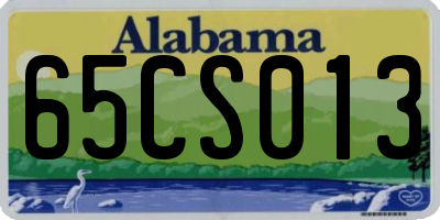 AL license plate 65CS013