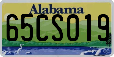AL license plate 65CS019