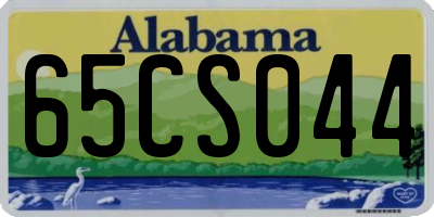 AL license plate 65CS044