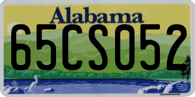 AL license plate 65CS052
