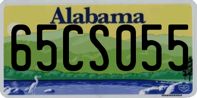 AL license plate 65CS055