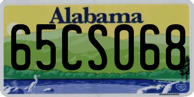 AL license plate 65CS068