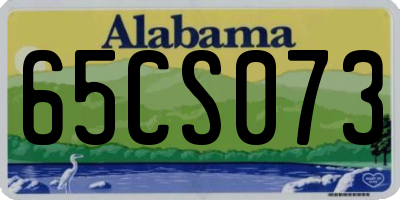AL license plate 65CS073
