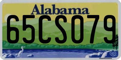 AL license plate 65CS079