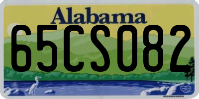 AL license plate 65CS082