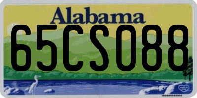 AL license plate 65CS088