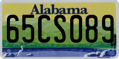 AL license plate 65CS089