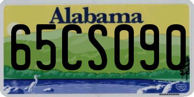 AL license plate 65CS090