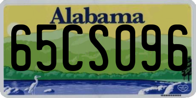 AL license plate 65CS096
