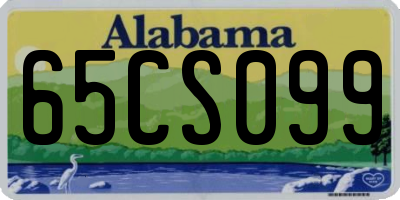 AL license plate 65CS099