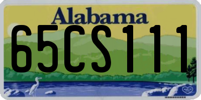 AL license plate 65CS111