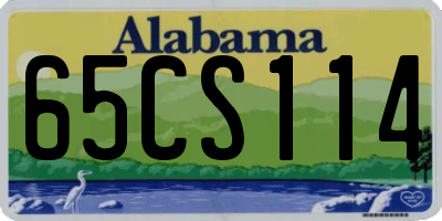 AL license plate 65CS114