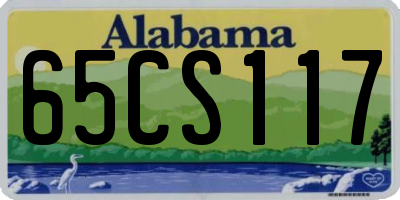 AL license plate 65CS117