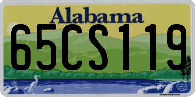 AL license plate 65CS119
