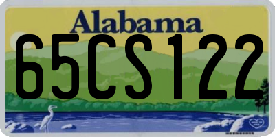 AL license plate 65CS122