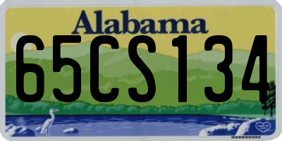 AL license plate 65CS134