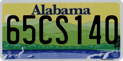 AL license plate 65CS140