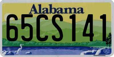 AL license plate 65CS141