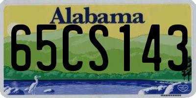 AL license plate 65CS143