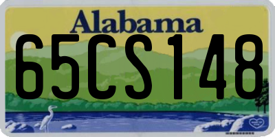 AL license plate 65CS148