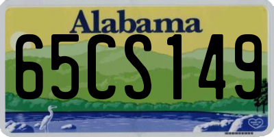AL license plate 65CS149