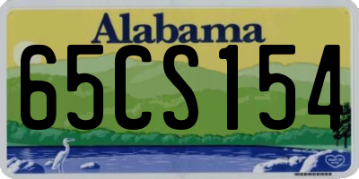 AL license plate 65CS154