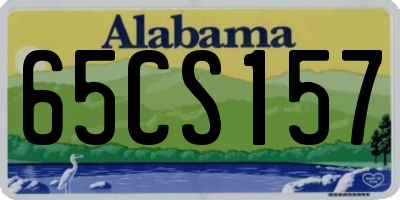 AL license plate 65CS157