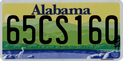 AL license plate 65CS160