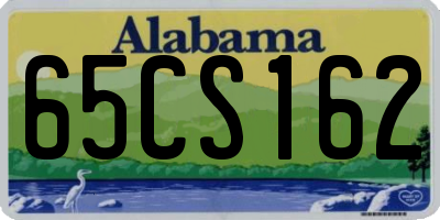 AL license plate 65CS162
