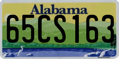 AL license plate 65CS163