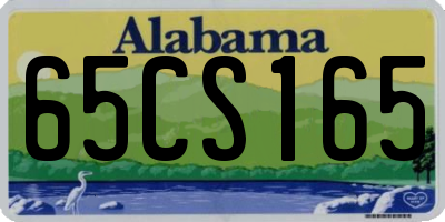 AL license plate 65CS165