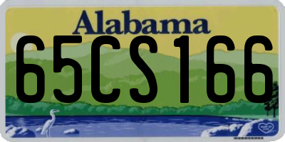 AL license plate 65CS166