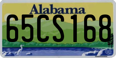 AL license plate 65CS168