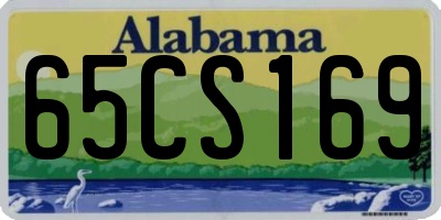 AL license plate 65CS169
